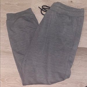 Gray sweatpants